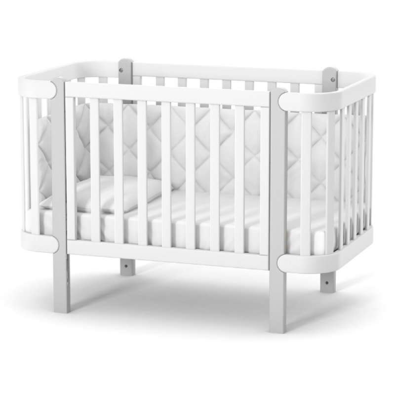 Lettino Monaco Bianco-Grigio 