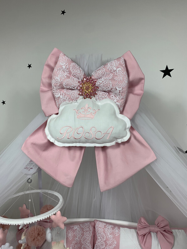 Set completo Rosa con Fiocco Nascita