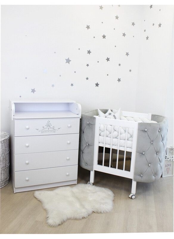 Lettino Mommy Love 3in1 Alcantara colore Grigio Scuro