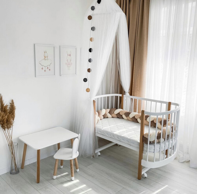 Lettino Royal Sleep Classic Colore Bianco-Legno Naturale 