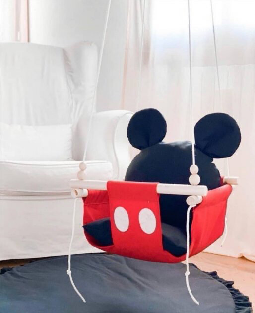 Altalena per bambini Base latte &quot;Mickey Mouse &quot; da 7 mesi a 5 anni