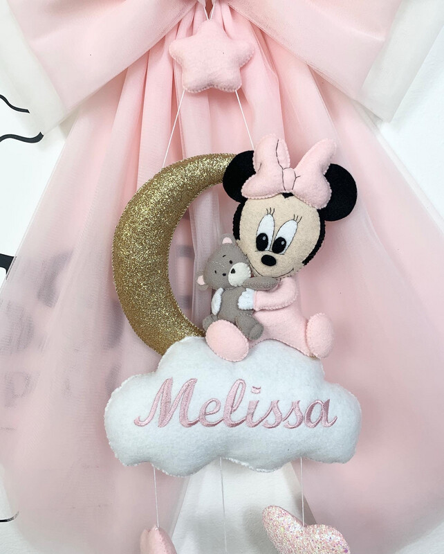 Fiocco nascita “Minerva "Minnie" Mouse”