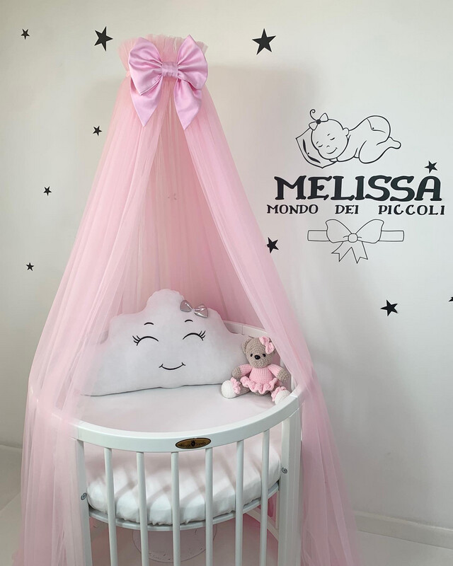 Baldacchino tulle colore Rosa Barbie 