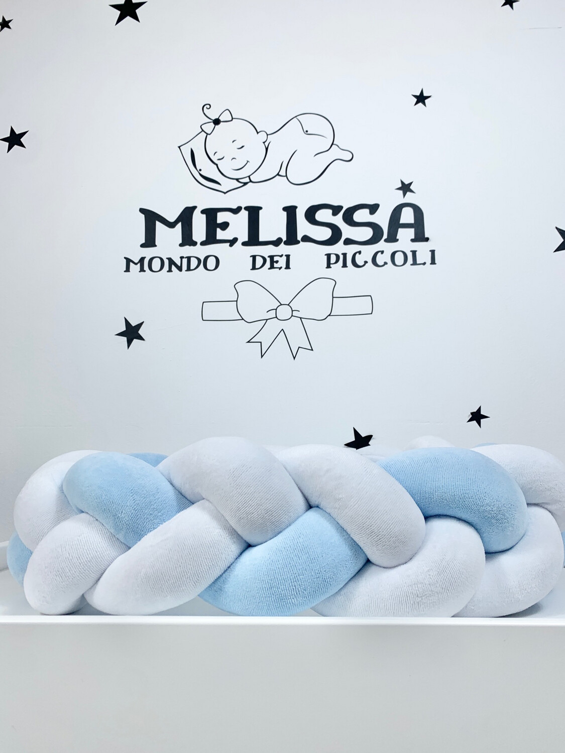 Treccia “Classica” Bianco-Azzurro 