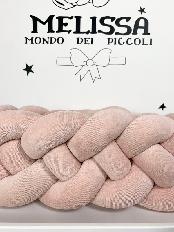 Treccia “Francese” Rosa Cipria Scura