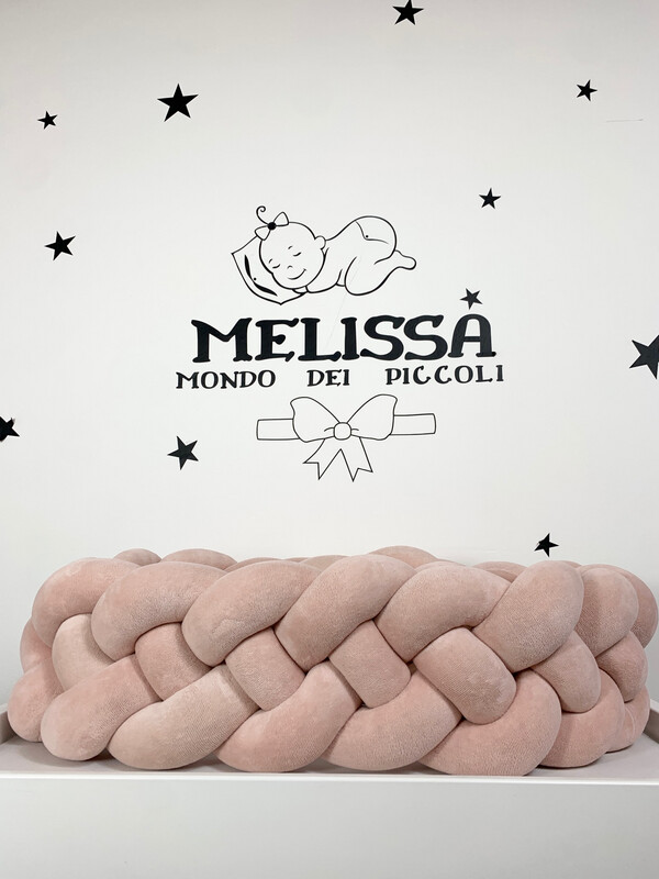 Treccia “Francese” Rosa Cipria Scura