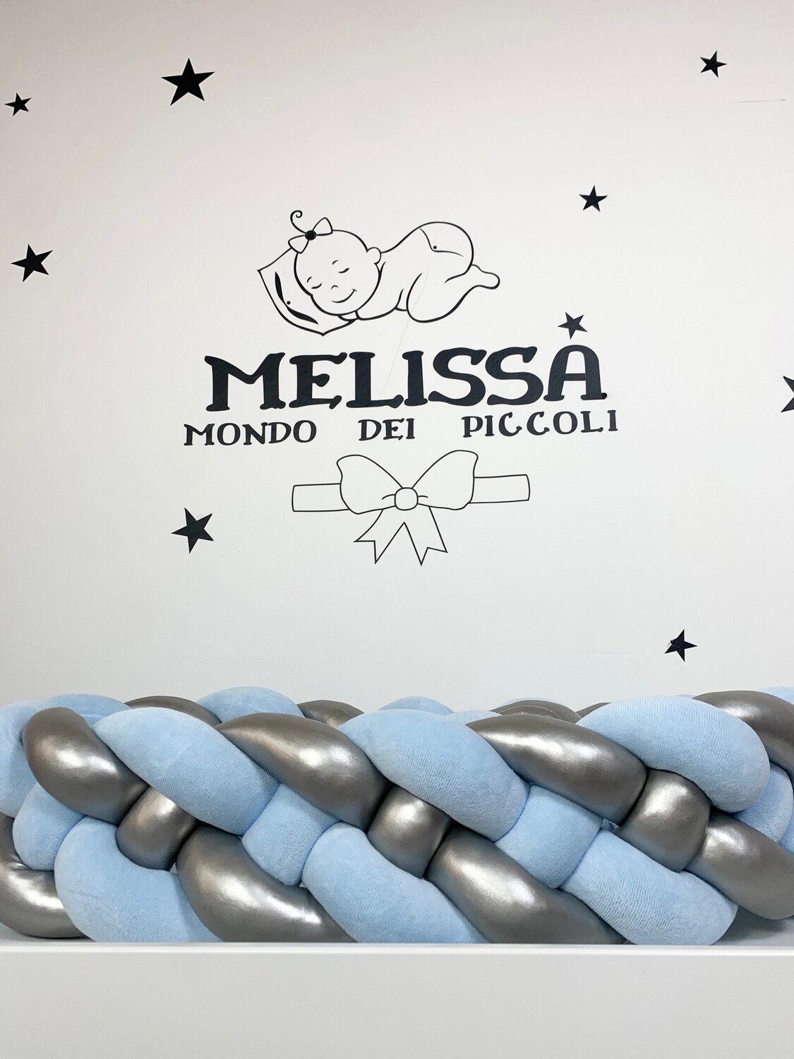 Treccia “Francese” Azzurro-Argento