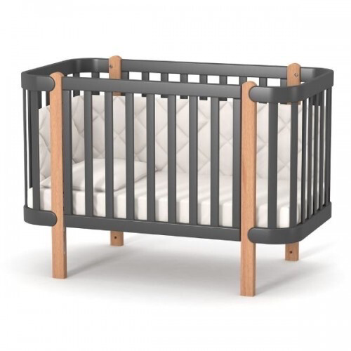Lettino Monaco Grigio -Legno Naturale