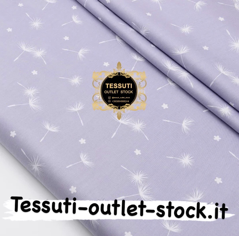 Cotone rasatello &quot;Denti di leone&quot; su grigio № 1434c