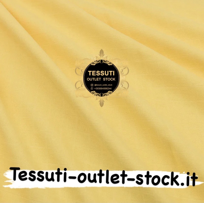 Mussola Cotone tinta unita colore giallo