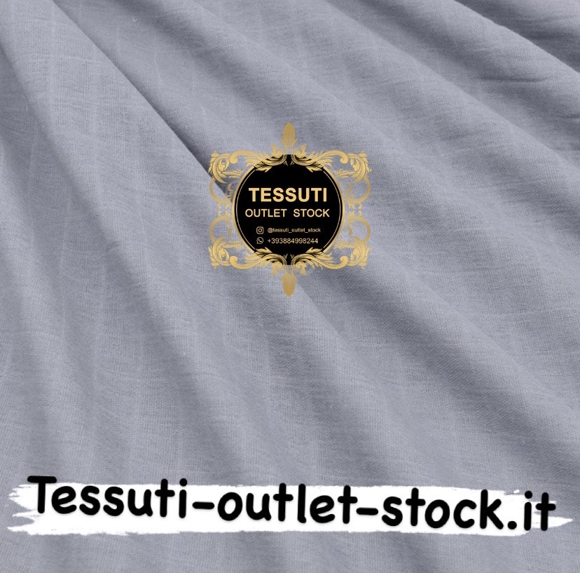 Mussola Cotone tinta unita colore grigio chiaro
