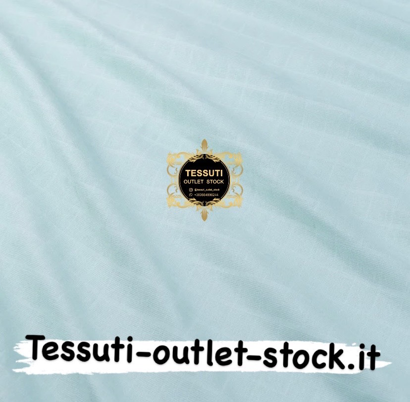 Mussola Cotone tinta unita colore Menta