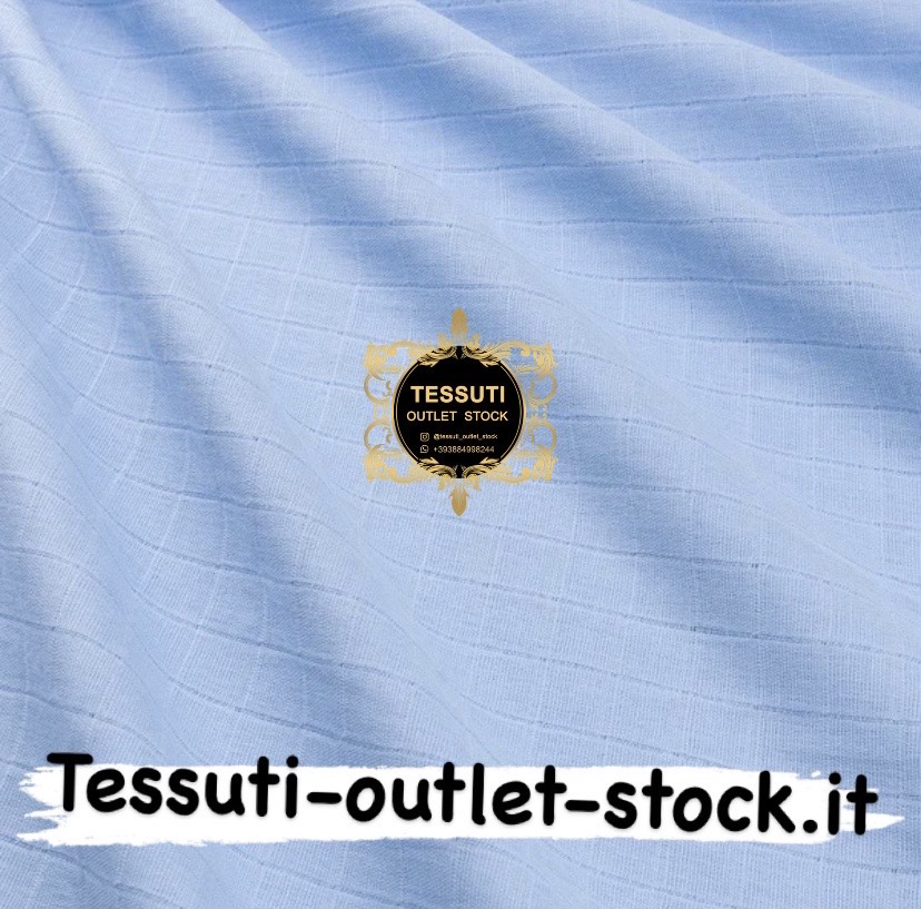 Mussolla Cotone tinta unita colore azzurro