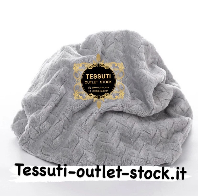 Peluche Treccia colore Grigio chiaro
