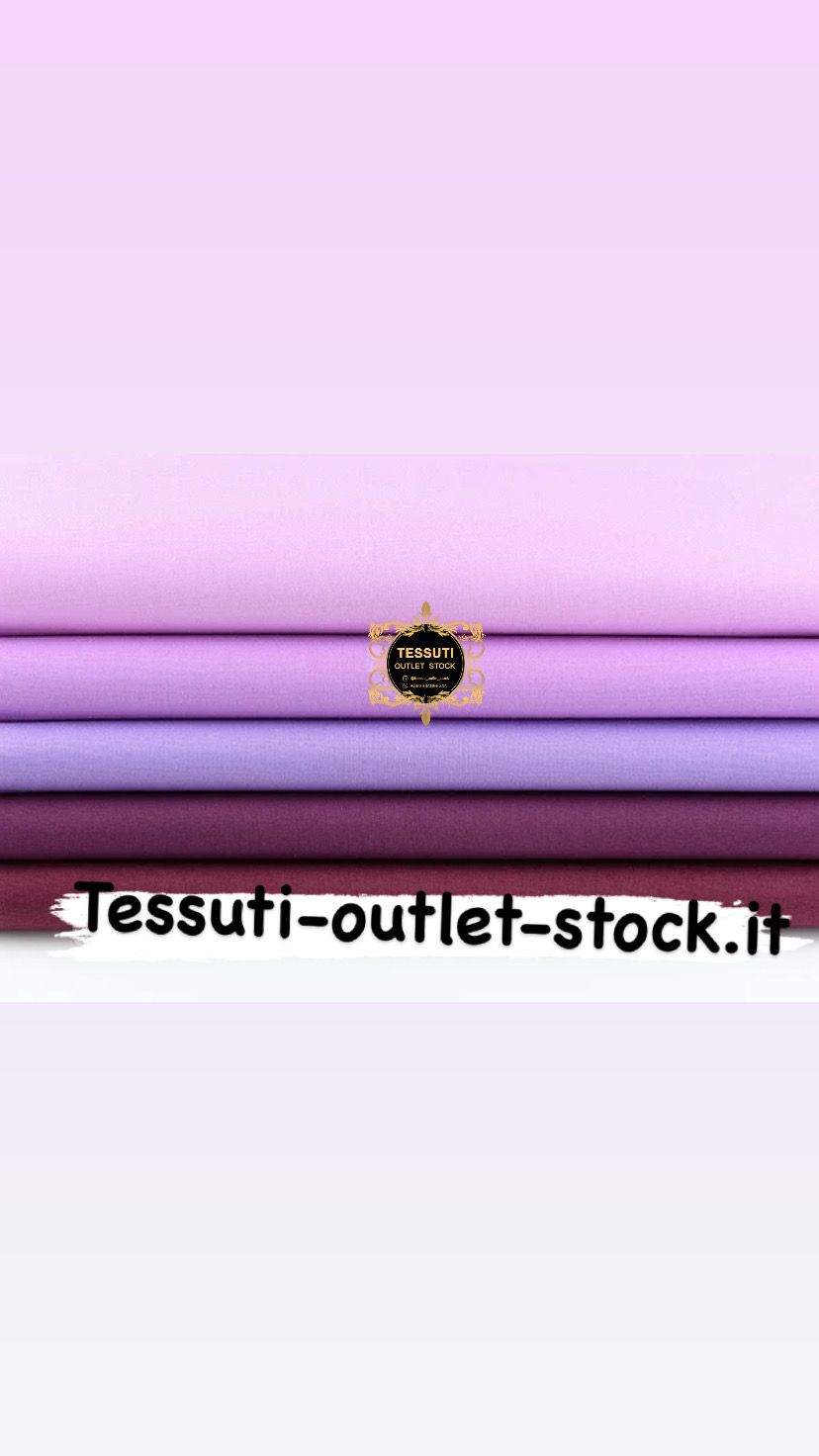 Set di popeline monofonico 40*40 da 5 pezzi in colore lilla N71