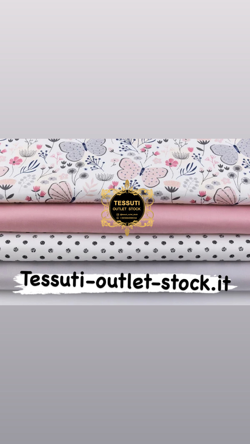 Set di tessuti da 4 pezzi in tonalità pastello con farfalle di 40 * 40 cm №168