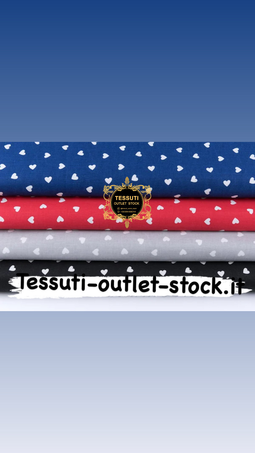 Set di tessuti in cotone 40 * 40 cm con 4 pezzi &quot;Piccoli cuori liquidi&quot; №221