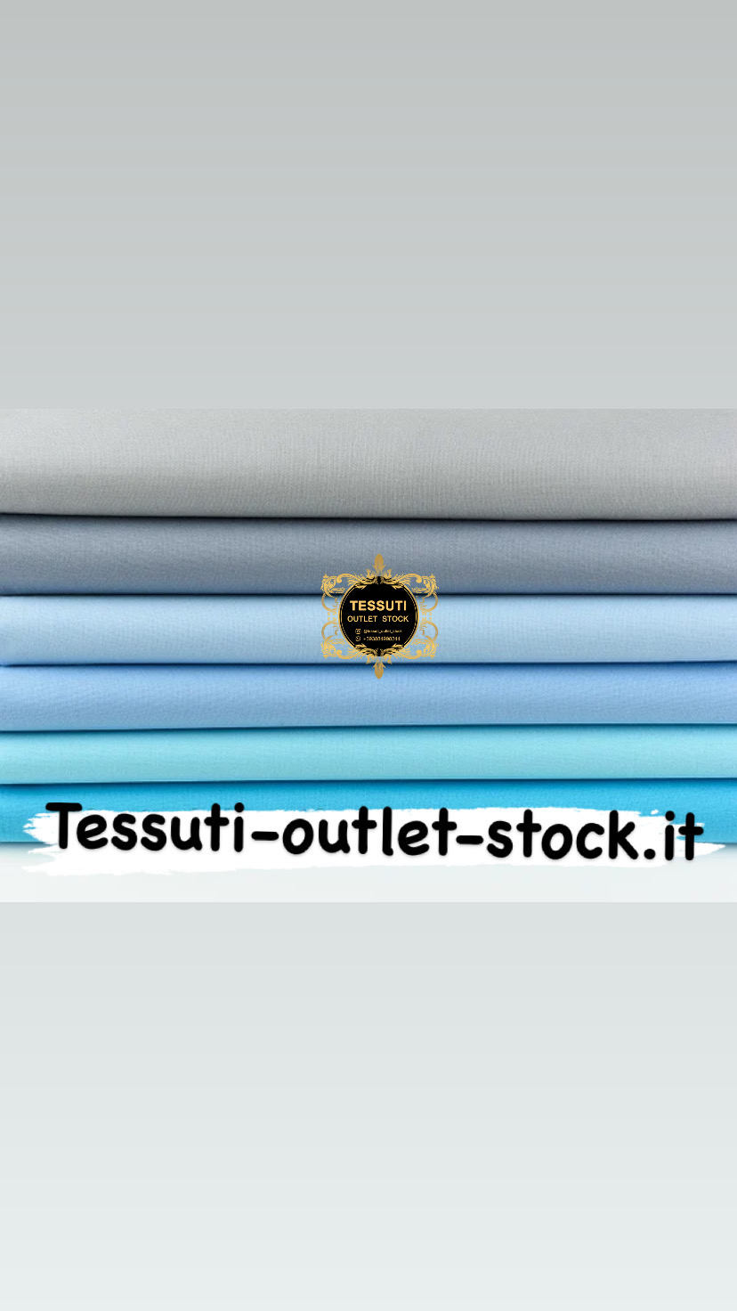 Set di tessuti popeline monofonici 40 * 40 da 6 pezzi nei colori grigio-blu N70