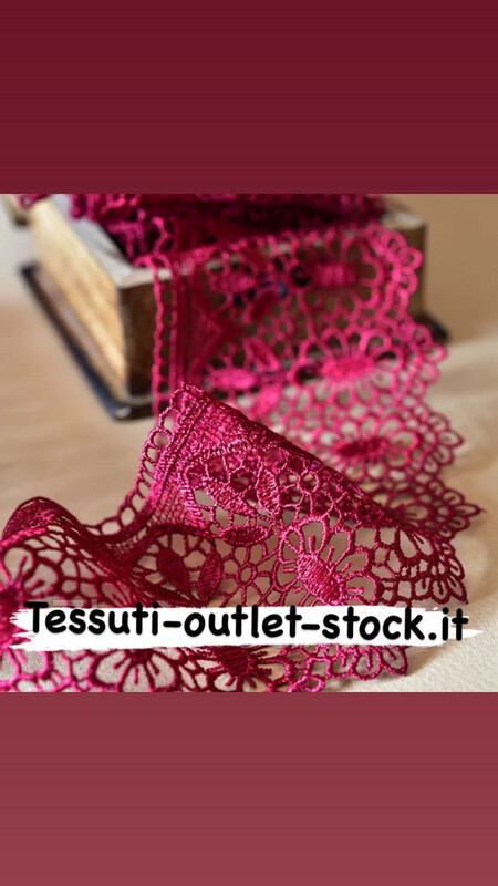 Pizzo macramè (guipure) / colore bordo/ larghezza 8 cm / ordine da 1 m. 0560