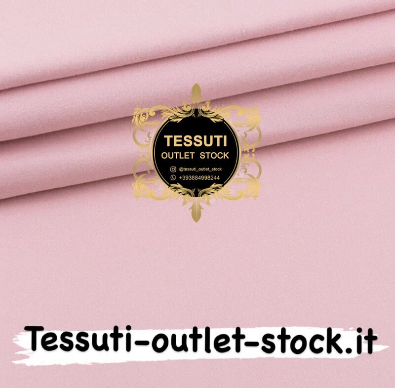 Flanella tinta unita colore Rosa Cipria , larghezza 240 cm