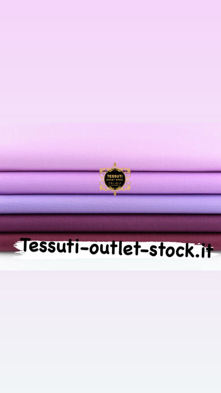 Set di popeline monofonico 40*40 da 5 pezzi in colore lilla N71