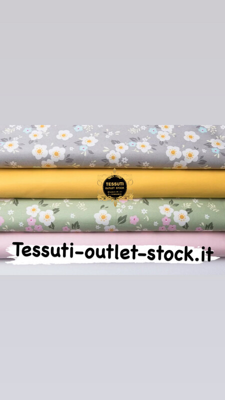 Set di tessuti 40 * 40 cm da 4 pezzi &quot;Farfalle&quot; rosa-verde №231