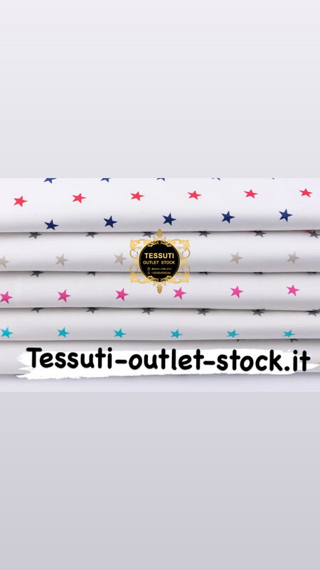 Set di tessuti 50 * 50 cm da 5 pezzi &quot;Stelle multicolori&quot; №196