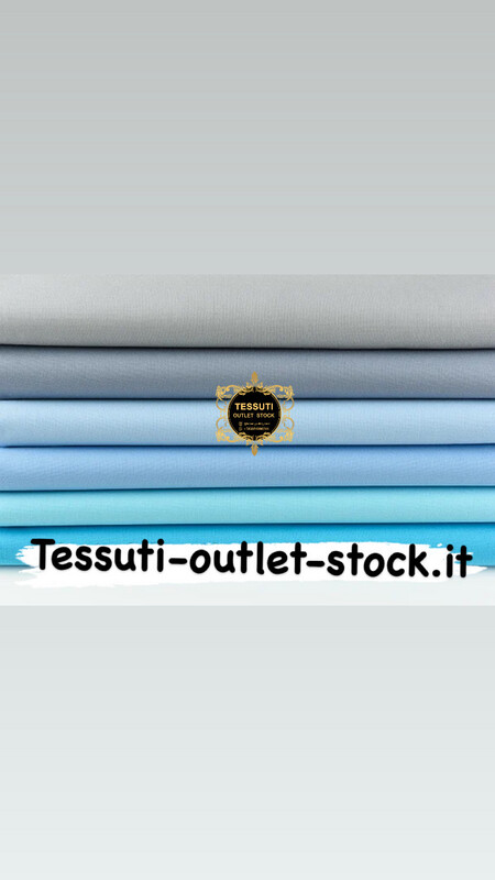 Set di tessuti popeline monofonici 40 * 40 da 6 pezzi nei colori grigio-blu N70