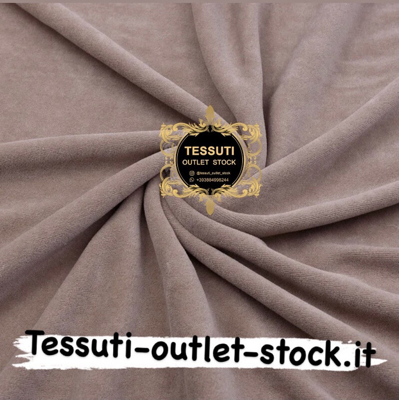 Tessuto di cotone Velluto Ciniglia colore caffè 
23/292