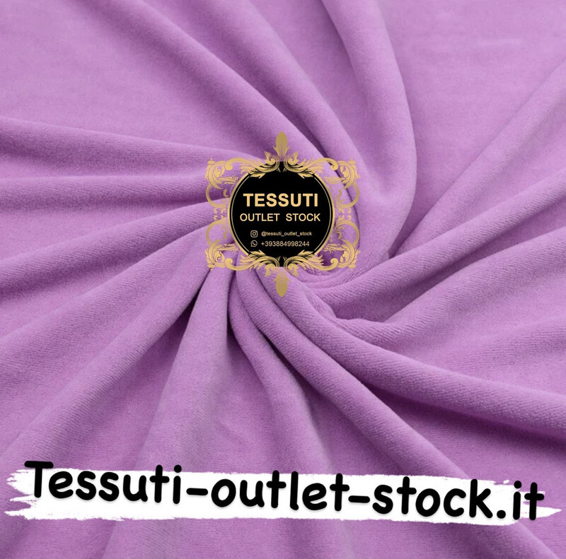 Tessuto di cotone Velluto Ciniglia colore rosa viola 33/211