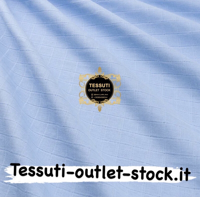 Mussolla Cotone tinta unita colore azzurro
