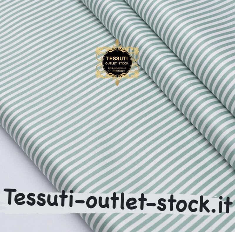 Tessuto di cotone rasatello  &quot;Righe 5 mm  &quot; su bianco, 3740c