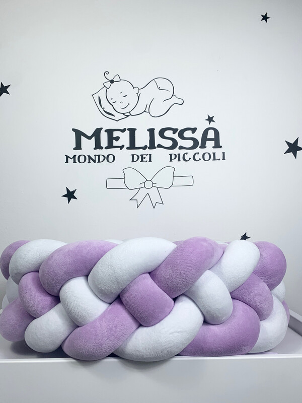 Treccia “Francese” Bianco- Glicine
