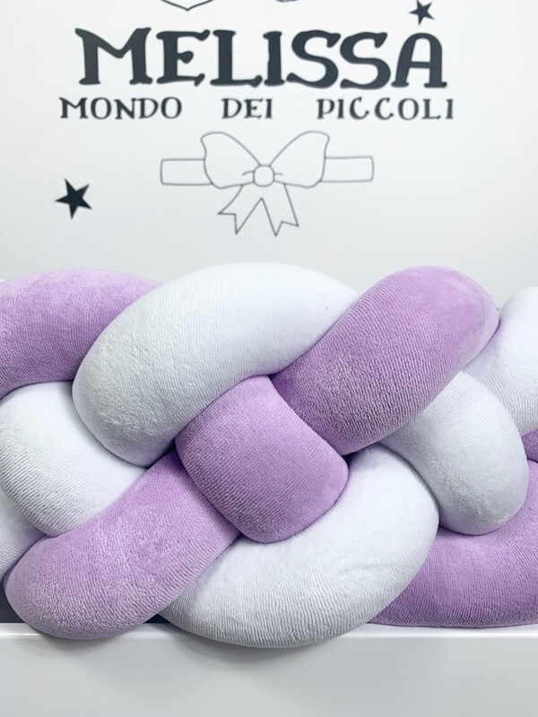 Treccia “Francese” Bianco- Glicine