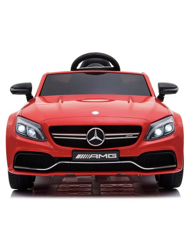 Macchina Elettrica per Bambini 12V con Licenza Mercedes C63 AMG Rossa