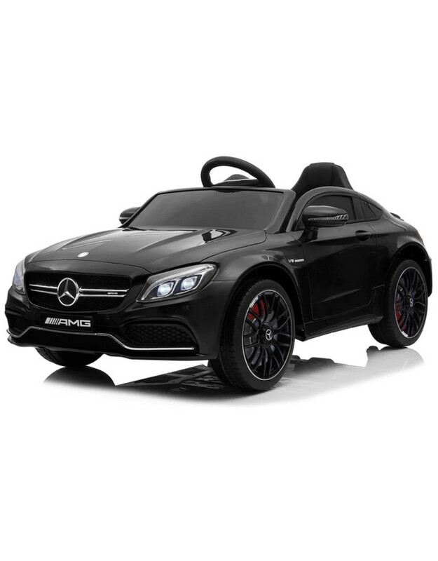 Macchina Elettrica per Bambini 12V con Licenza Mercedes C63 AMG Nera