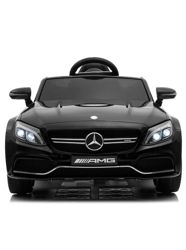 Macchina Elettrica per Bambini 12V con Licenza Mercedes C63 AMG Nera