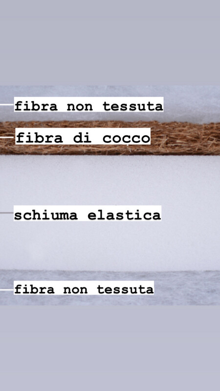 Materasso Roma trasformabile Coconut+Elastic foam (140*70*10 см) 