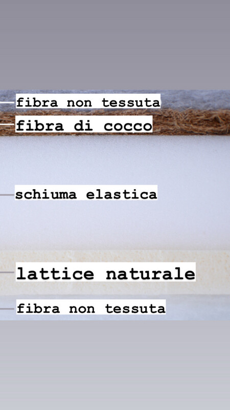 Materasso Roma trasformabile Coconut+Elastic foam+latex (140*70*10 см)