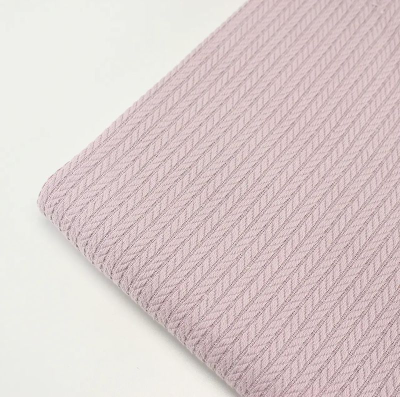 Tessuto di Cotone “Treccia” colore Rosa Secca № ТФ-041