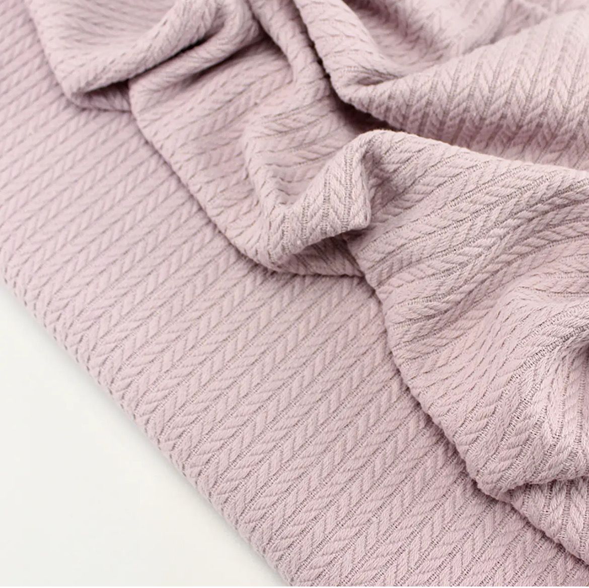 Tessuto di Cotone “Treccia” colore Rosa Secca № ТФ-041