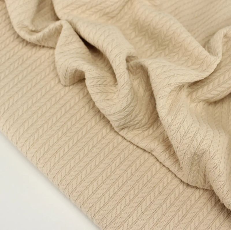 Tessuto di Cotone “Treccia” colore Caramello № ТФ-06