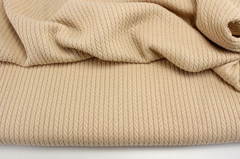 Tessuto di Cotone “Treccia” colore Beige № ТФ-04