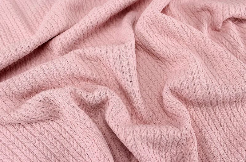 Tessuto di Cotone “Treccia” colore Rosa Sporco № ТФ-037 