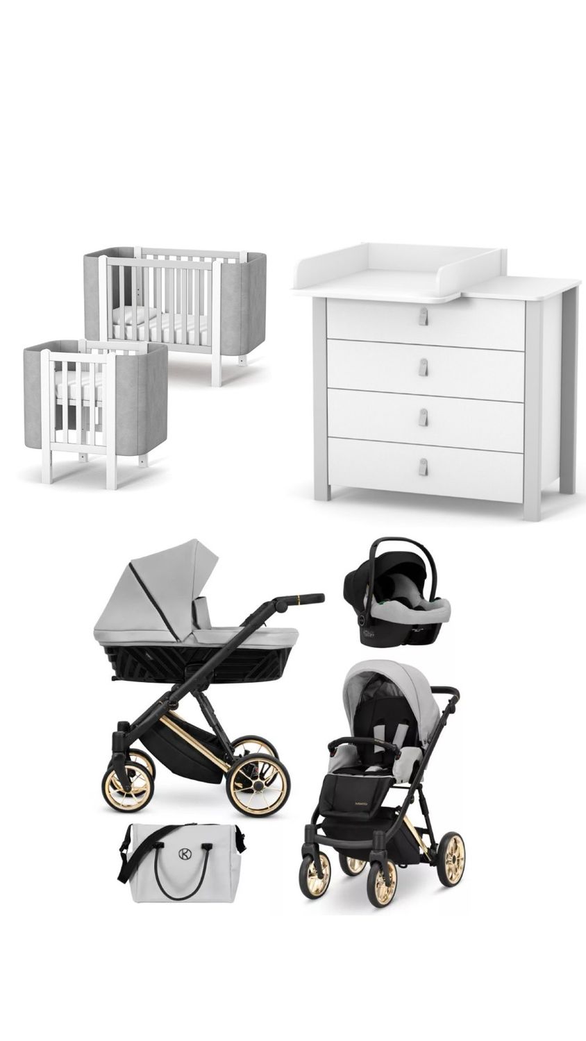 Set Monaco Nascita Colore Grigio 