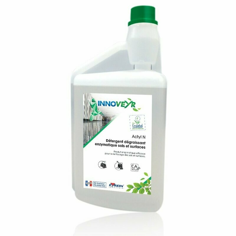 Produit ECOLABEL - gamme sols dégraissant enzymatique ACTYL N