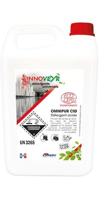 Produit ECOCERT- gamme sols détergent acide OMNIPUR CID