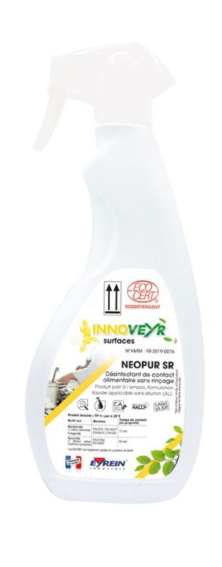 Produit ECOCERT - Désinfectant de contact alimentaire sans rinçage NEOPUR SR