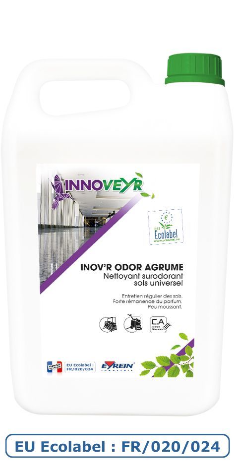 Produit ECOLABEL - gamme sols nettoyant surodorant sols universel INOV’R ODOR