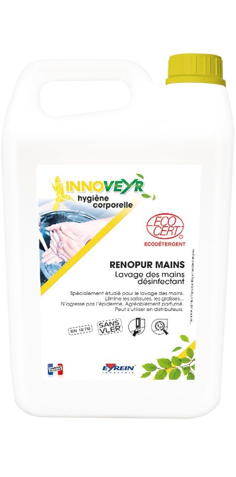 Produit ECOCERT - 
Lavage des mains désinfectant  RENOPUR MAINS